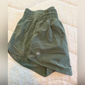 lululemon athletica Olive Athletic Shorts